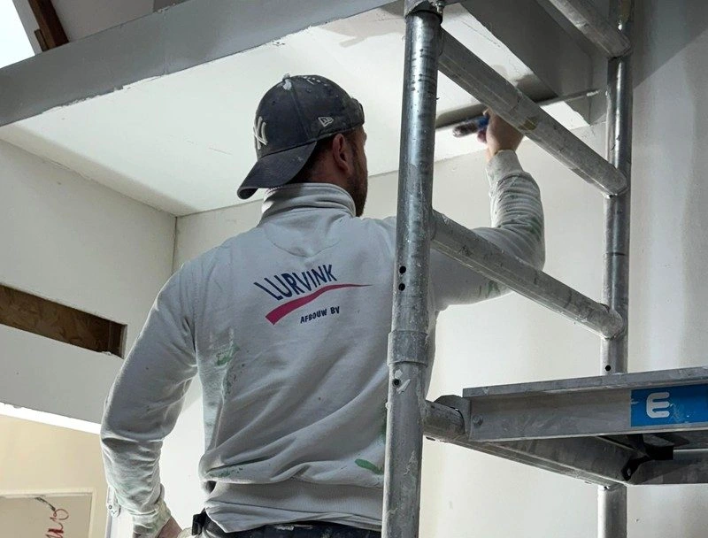 Glad pleisterwerk voor nieuwbouw